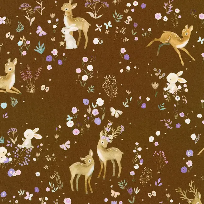 Deer Wilds, Chocolate, $0.20/cm or $20/m