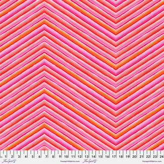 Kaffe Fassett 110cm Cut-  Kaffe 85 & Fabulous, Chevron - Pink (PWGP090.PINK) $0.18 per cm or $18/m