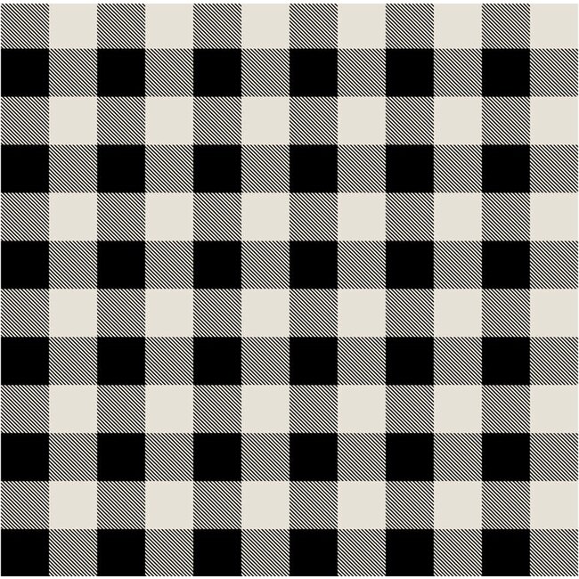 Canadian Christmas II, Black and White Plaid - (51869AD) $0.14 per cm or $14/m
