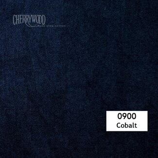 Cherrywood Hand Dyed Fabrics 0900 Cobalt, $0.42/cm or $42/m