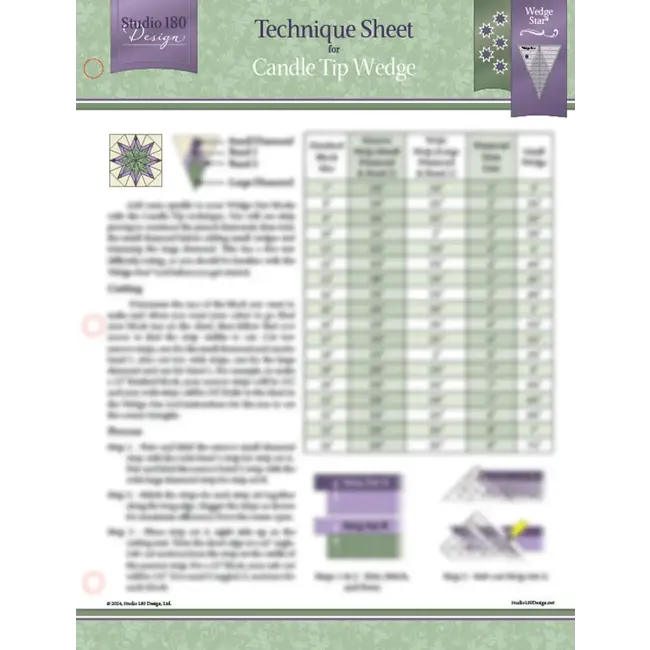 Candle Tip Wedge - Technique Sheet