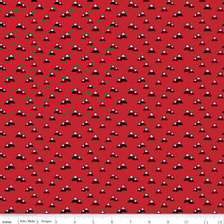 Riley Blake Designs 80 CM WILD AT HEART, MOUNTAINS, RED C9823  $20/M