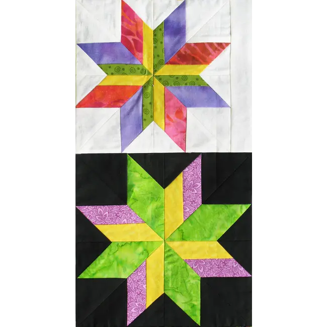 Strip Pieced Lemoyne Stars - Technique Sheet
