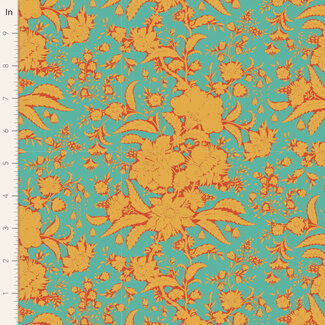 Tilda 80cm of Bloomsville, Abloom, Turquoise 110072 $0.20 per cm or $20/m