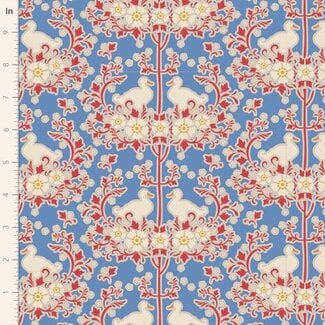 Tilda 45cm of Jubilee, Duck Nest, Blue $0.22 per cm or $22/m