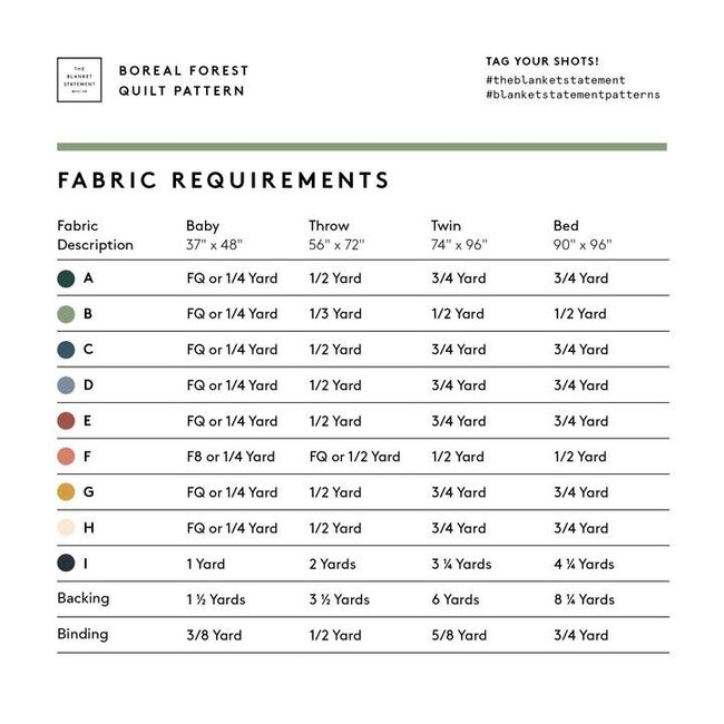 Boreal Forest Quilt Pattern