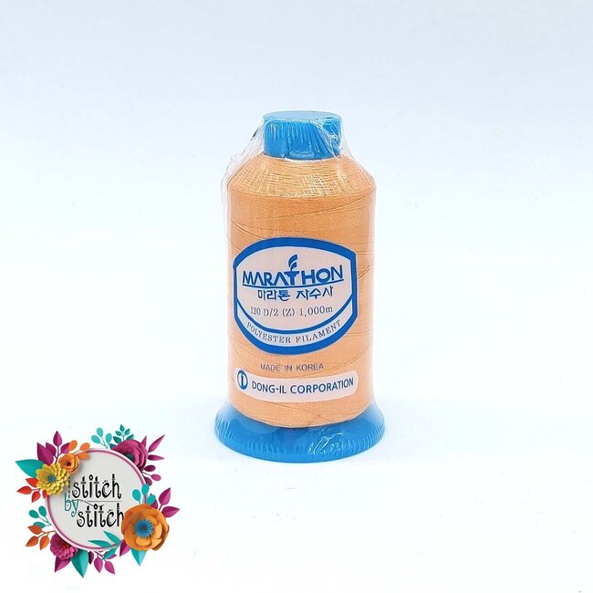 Colour 2024 Light Orange - 1000mtr POLY EMBROIDERY THREAD