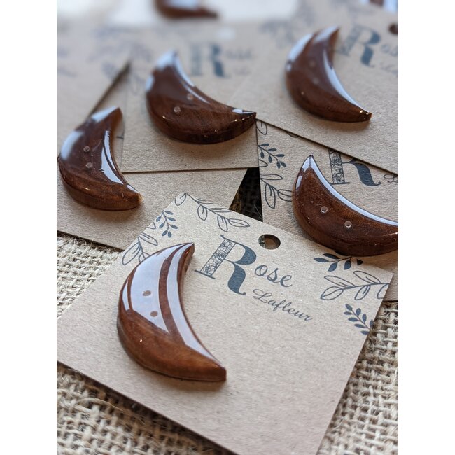 Quartier de lune - Quarter Moon Button