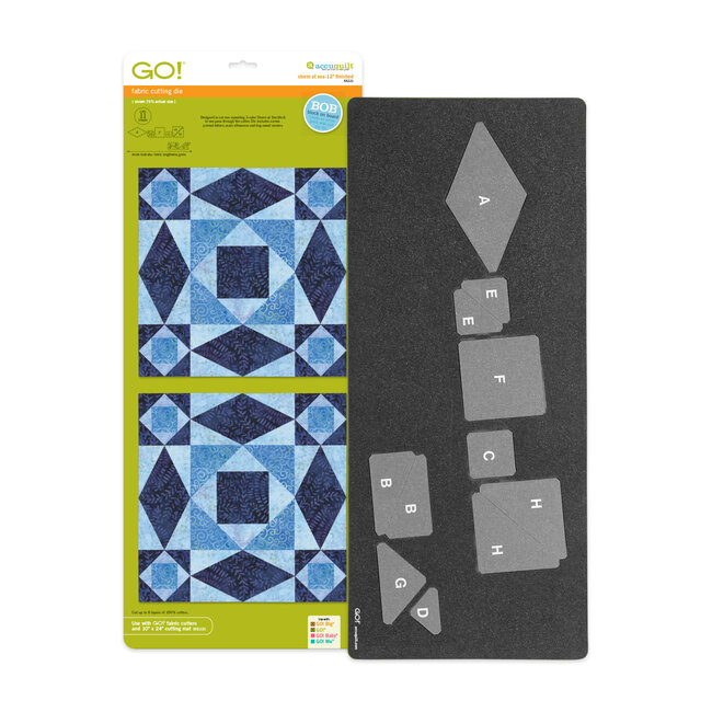 GO! Storm at Sea Die 9", 12" finished block