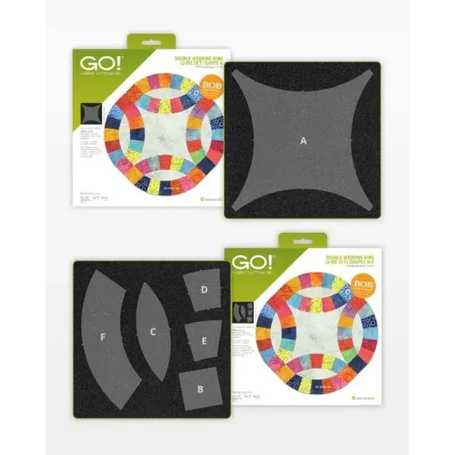 GO! Double Wedding Ring-(11 1/2" Finished) (2-Die Set)