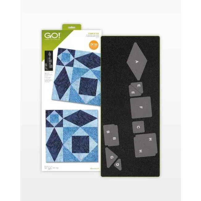 GO! Storm at Sea Die 9", 12" finished block