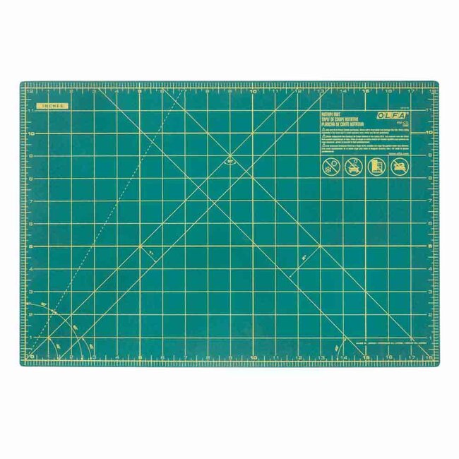 12" x 18" Green Double-Sided, Self-Healing Rotary Mat