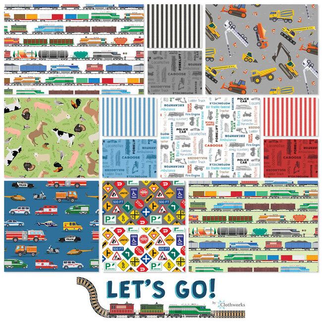Let's Go! Layer Cake, 42 10" squares
