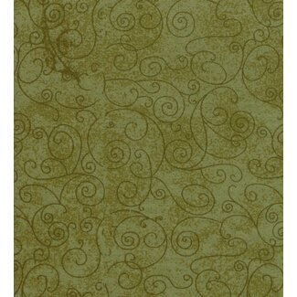 Quilter's Choice Wide Back, Willow Flannel, Leaf, $0.30/cm or $30/m