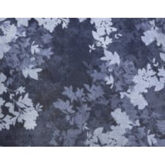 Quilter's Choice Wide Back, Shadow Flower, Navy, $0.30/cm or $30/m