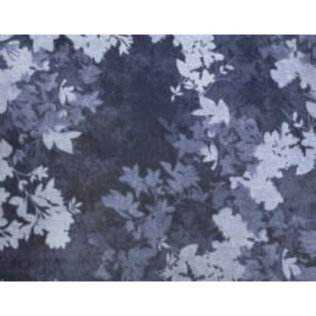 Wide Back, Shadow Flower, Navy, $0.30/cm or $30/m