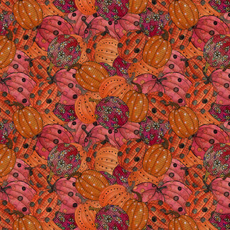 Clothworks Faboolous, Orange Pumpkins Y4477-36, $0.22/cm or $22/m