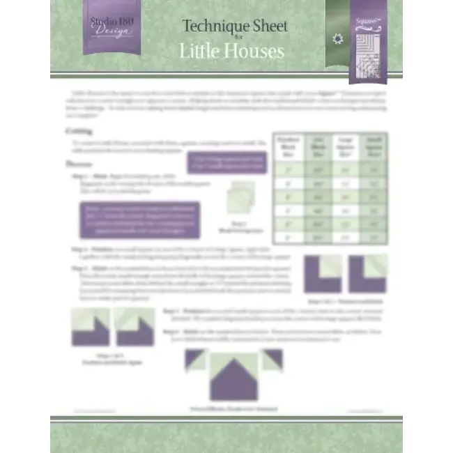 Little Houses - Technique Sheet