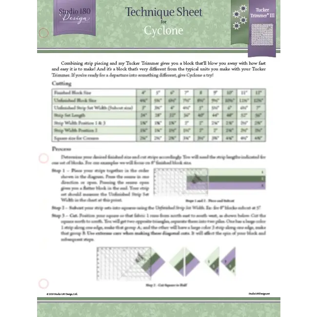 Cyclone - Technique Sheet