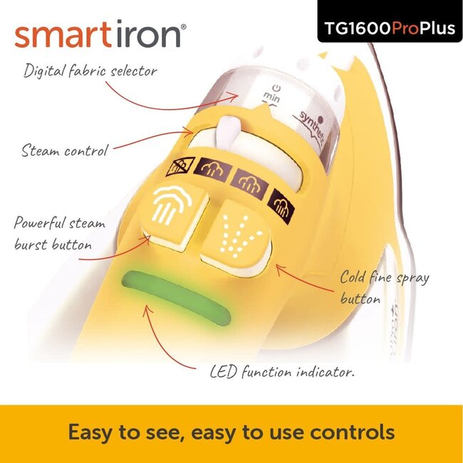 TG1600 Pro Plus Smart Iron - Yellow