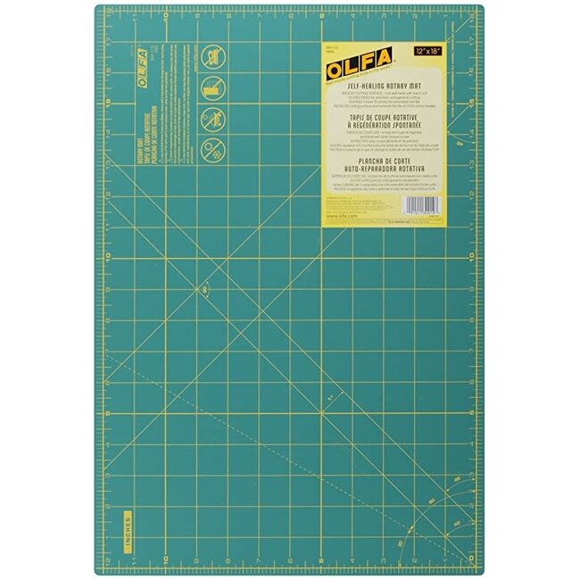 18" x 24" Green Double-Sided, Self-Healing Rotary Mat