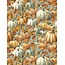Glorious Fall, Packed Pumpkins, Blue, $0.24/cm or $24/m