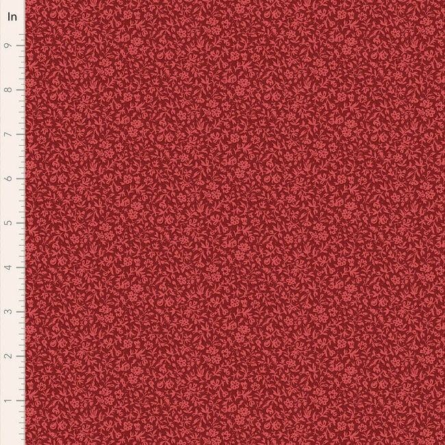 Tilda Blender Eve, Burgundy, $0.23/cm or $23/m
