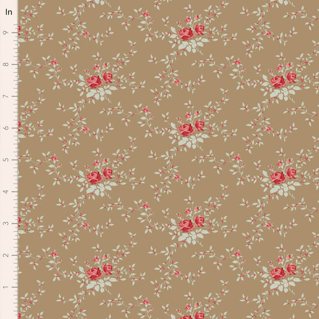 Tilda Blender Noel, Taupe, $0.23/cm or $23/m