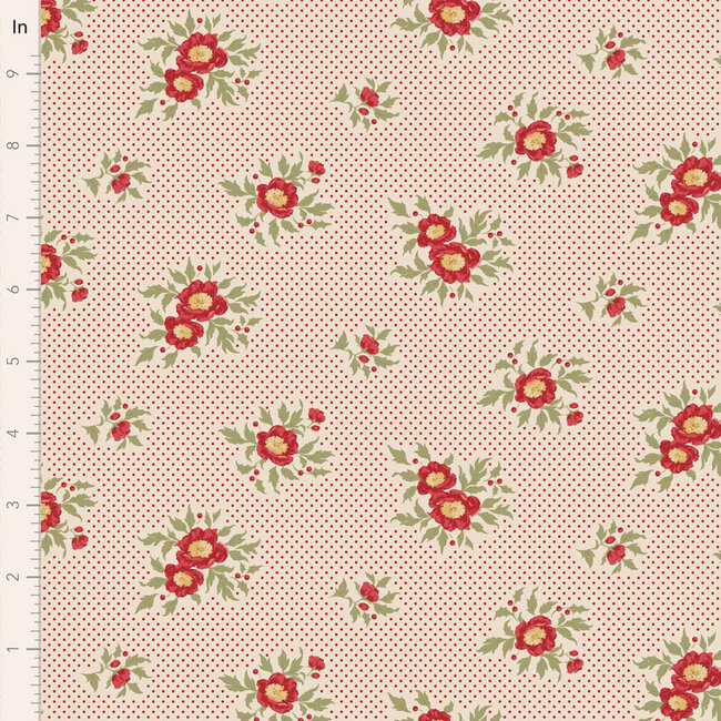 Tilda Merry Little Christmas, Joy, Cream, $0.23/cm or $23/m
