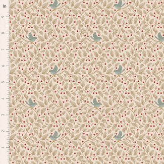 Tilda Tilda Merry Little Christmas, Holly, Clay, $0.23/cm or $23/m