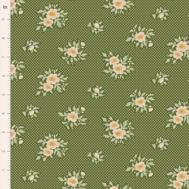 Tilda Merry Little Christmas, Joy, Pine, $0.23/cm or $23/m