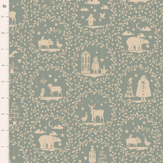 Tilda Tilda Merry Little Christmas, Paperscenes, Duckegg, $0.23/cm or $23/m
