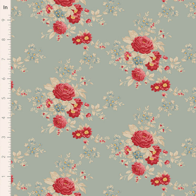 Tilda Merry Little Christmas, Carol, Duckegg, $0.23/cm or $23/m