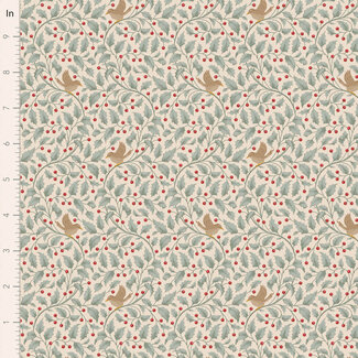 Tilda Tilda Merry Little Christmas, Holly, Duckegg, $0.23/cm or $23/m