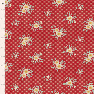 Tilda Tilda Merry Little Christmas, Joy, Red, $0.23/cm or $23/m