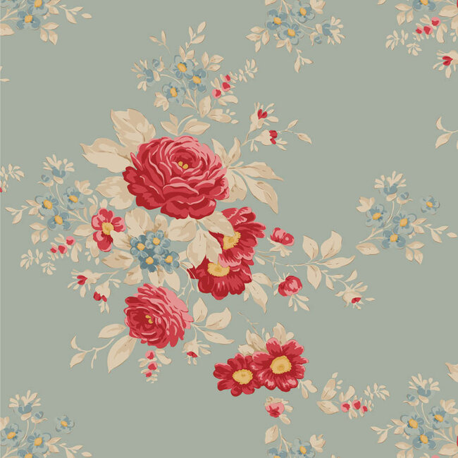 Tilda Merry Little Christmas, Carol, Duckegg, $0.23/cm or $23/m