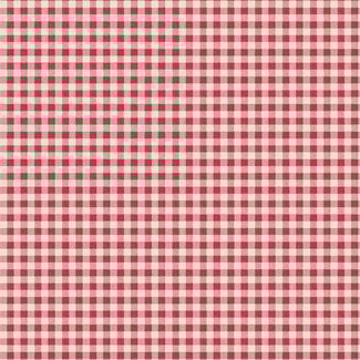 Tilda Tilda Basics, Creating Memories, 160087, Woven Gingham, Red, $0.24/cm or $24/m