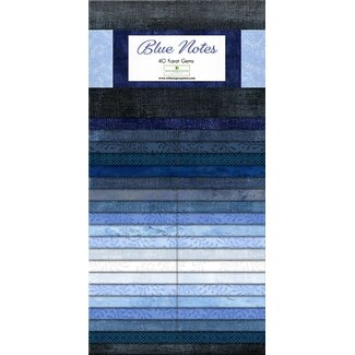 Wilmington Prints Blue Notes Jelly Roll, 2 1/2" strips - 40 pieces
