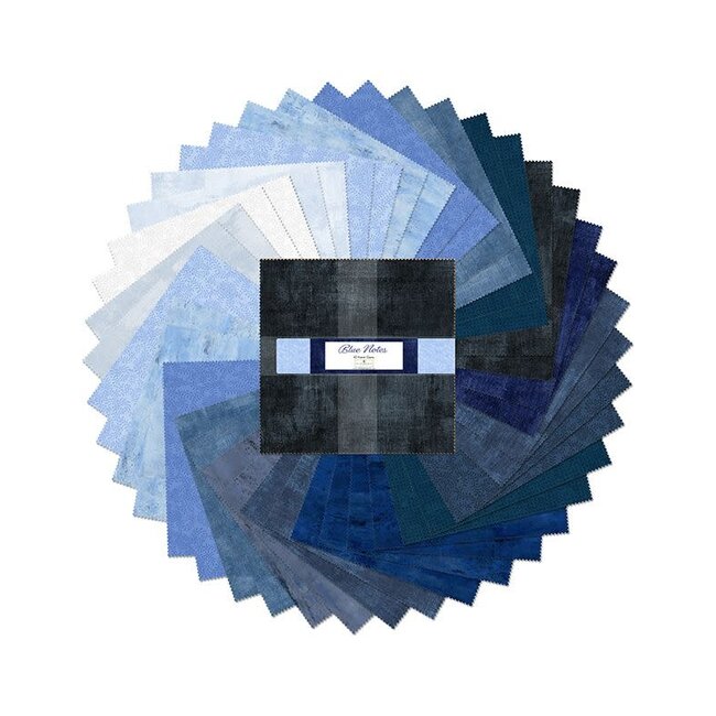Blue Notes Layer Cake, 10" squares - 42 pieces