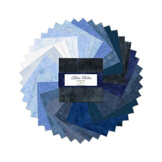 Wilmington Prints Blue Notes Charm Pack, 5" squares, 42 per pack