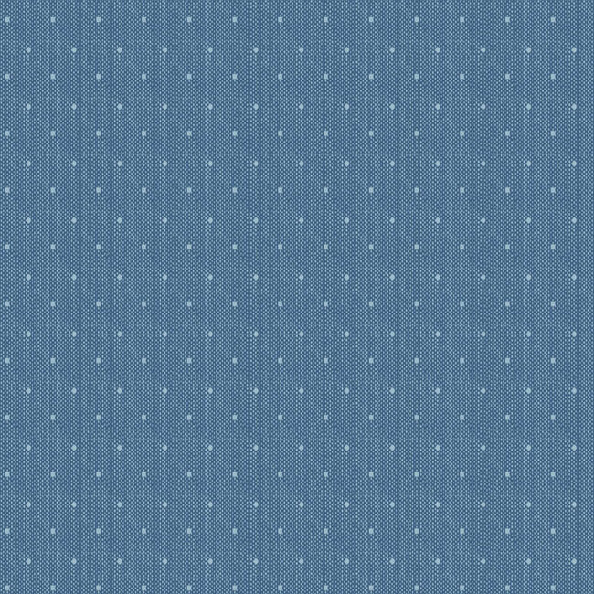 Tilda Basics, Creating Memories, Woven Tinydot, Blue, $0.26/cm or $26/m