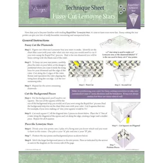 Studio 180 Design Fussy Cut Lemoynes Technique Sheet