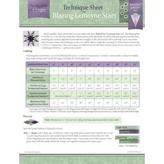 Studio 180 Design Blazing Lemoyne Stars Technique Sheet