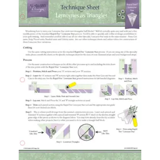 Studio 180 Design Lemoynes as Triangles Technique Sheet