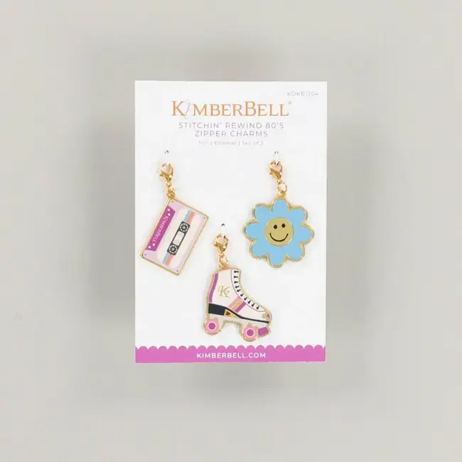 80s Zipper Charms, Set of 3