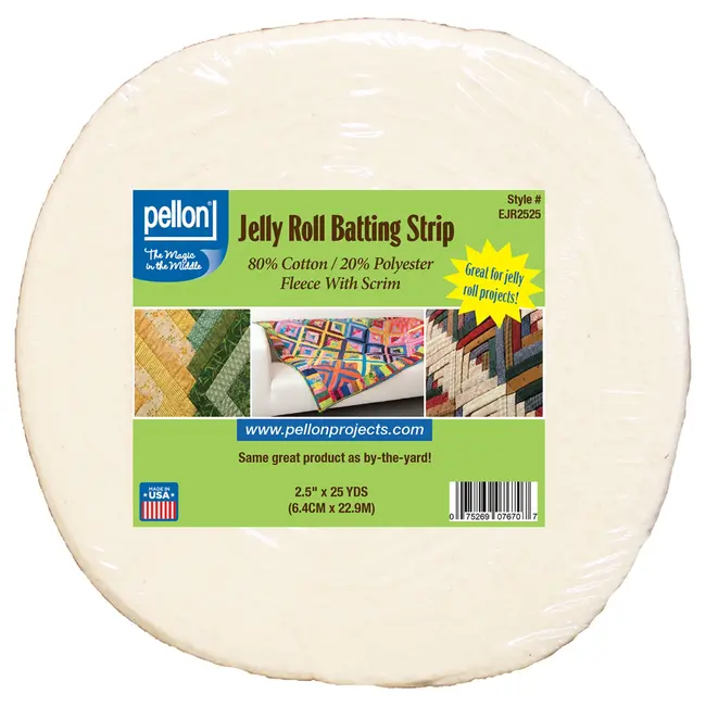 80/20 Jelly Roll Batting Strip 2.5in x 25 y