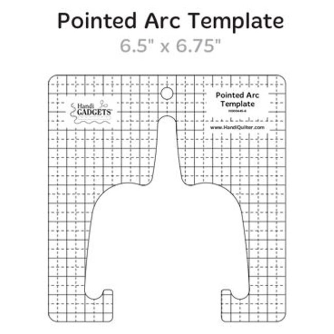 Pointed Arc Template *discontinued