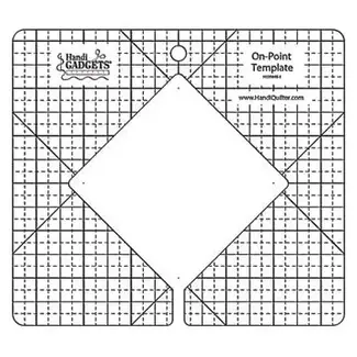 Handi Quilter On-Point Template 7" x 6.25"*discontinued