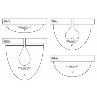 Handi Quilter HQ Swag Templates 6" (Set)