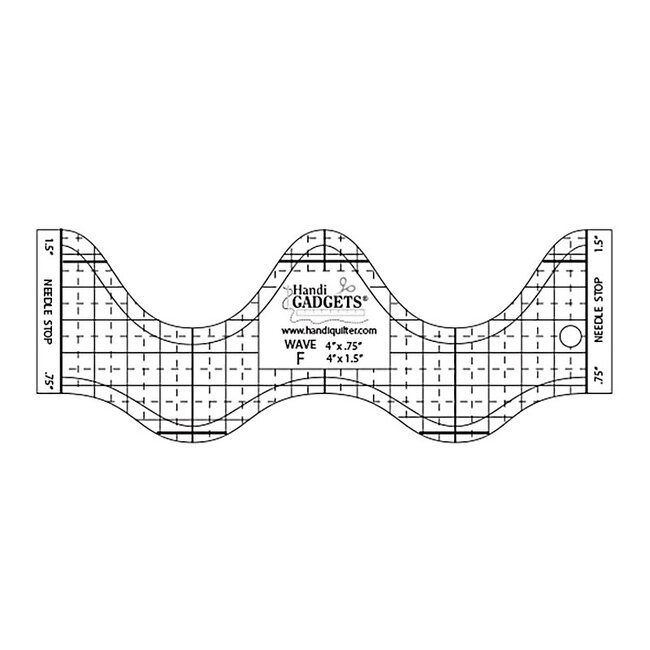 HQ Wave F Template 4"